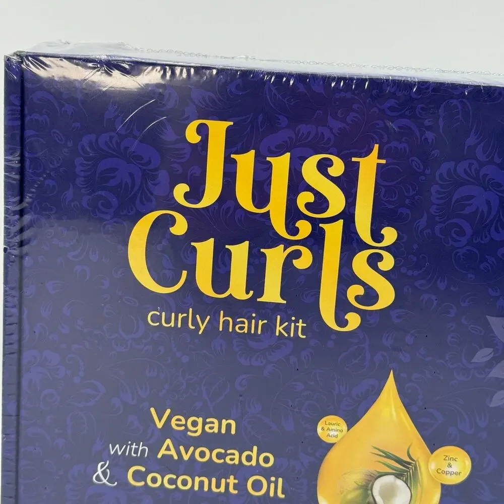 Herbishh Just Curls Hair Kit Shampoo Conditioner Deep Conditioner‎ Curl Set NEW